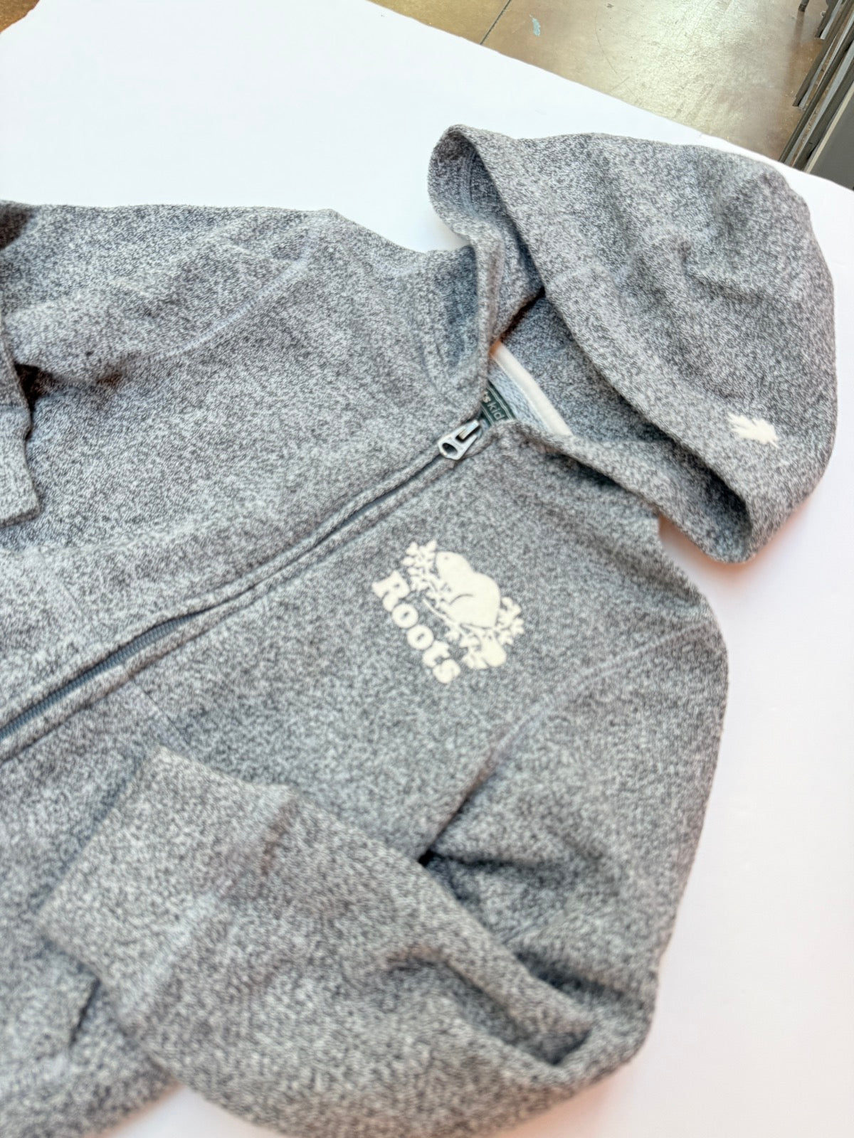 Roots Kids Gray Zip Hoodie Size 5T
