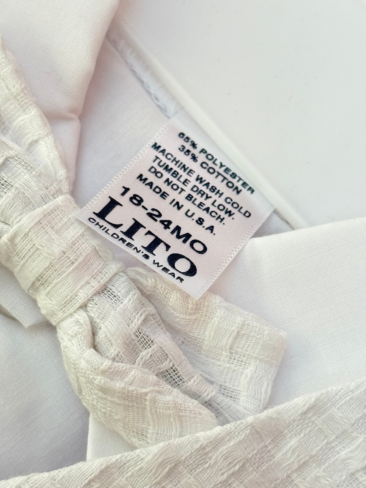 Lito Heirloom White Baptism/ Christening Suit Set 18-24m