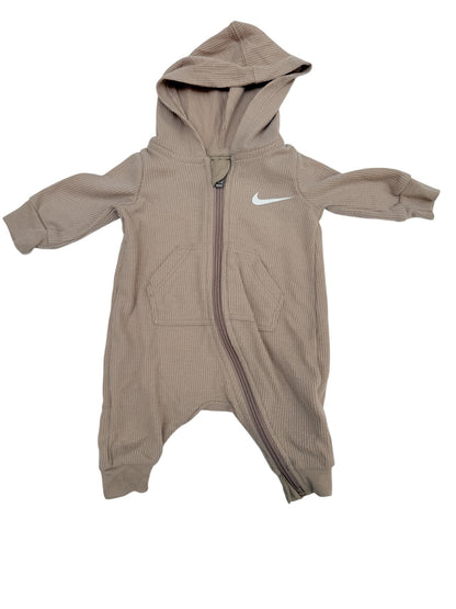 Nike Waffle Knit Hooded Romper Newborn