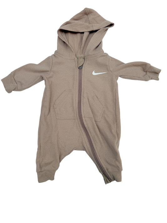 Nike Waffle Knit Hooded Romper Newborn