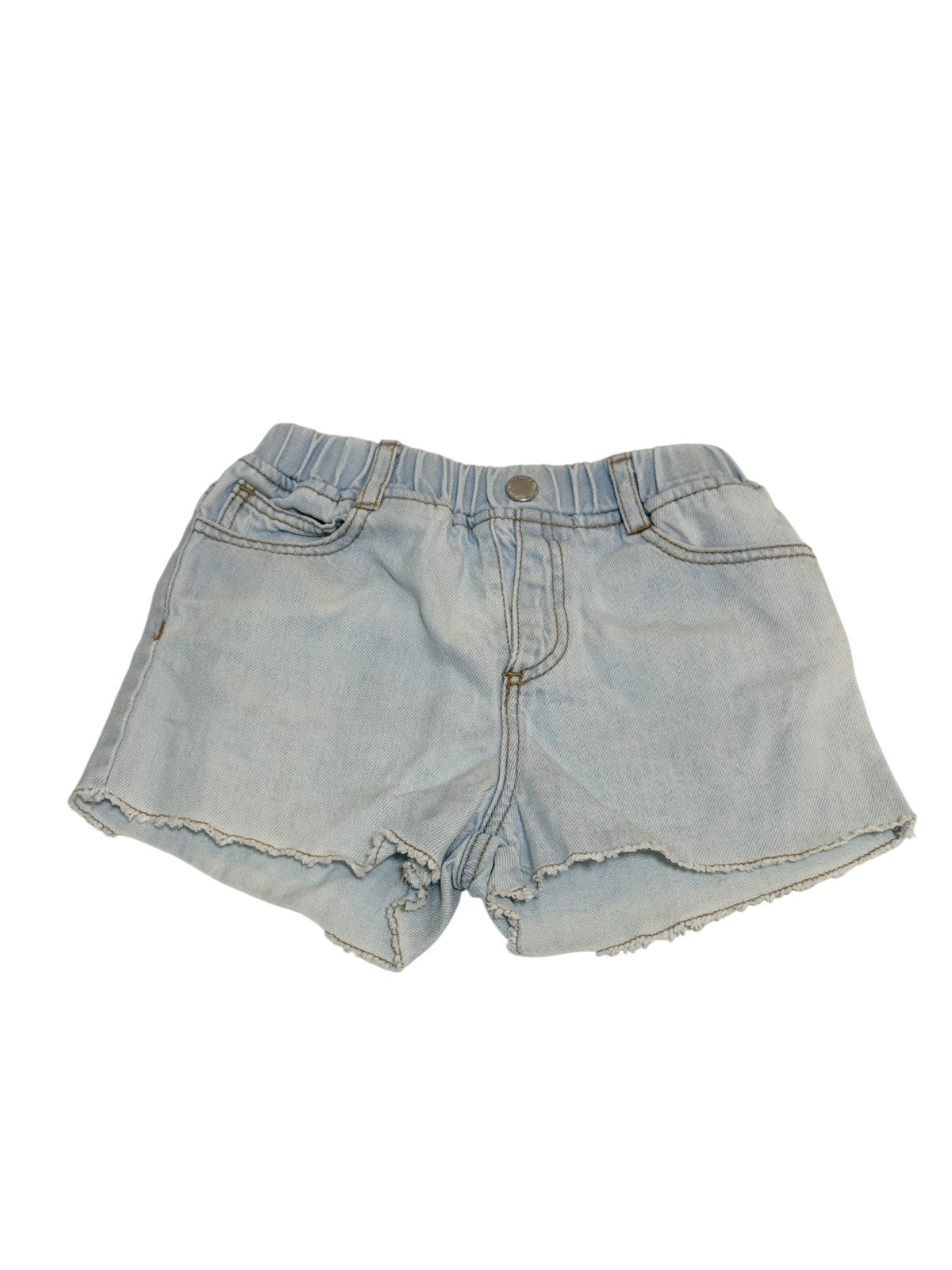 Zara Light Wash Denim Cut-Off Shorts 2-3Y