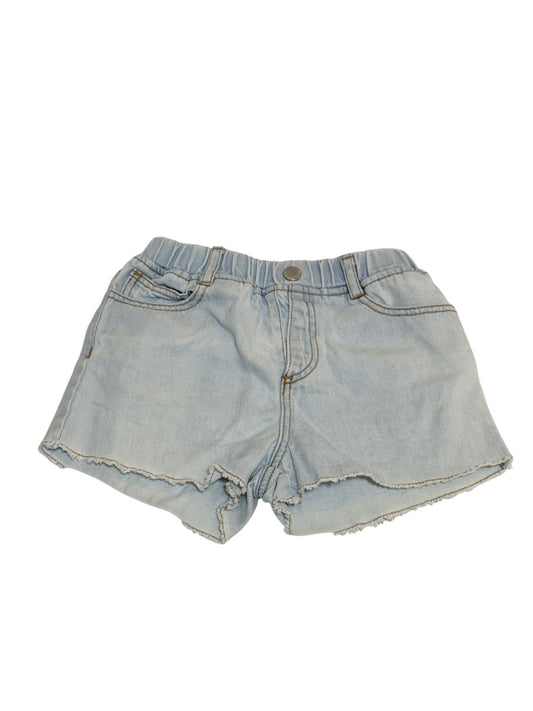 Zara Light Wash Denim Cut-Off Shorts 2-3Y
