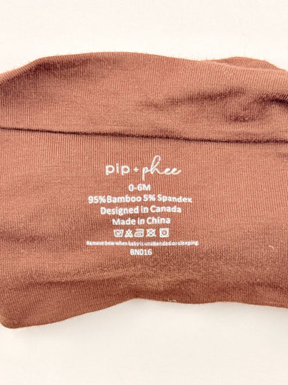 pip + phee Brown Bow Headband 0-6M