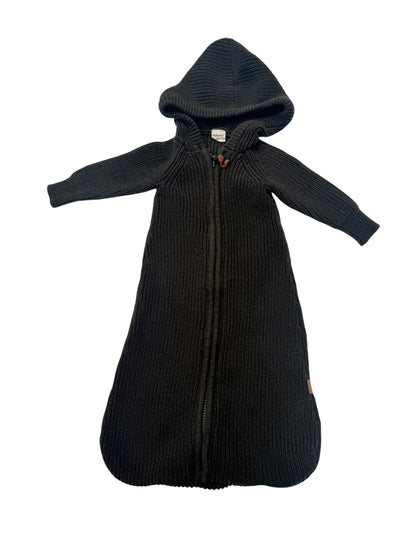 Goumi Forest Green Knit Hooded Bunting Sleep Sack NB