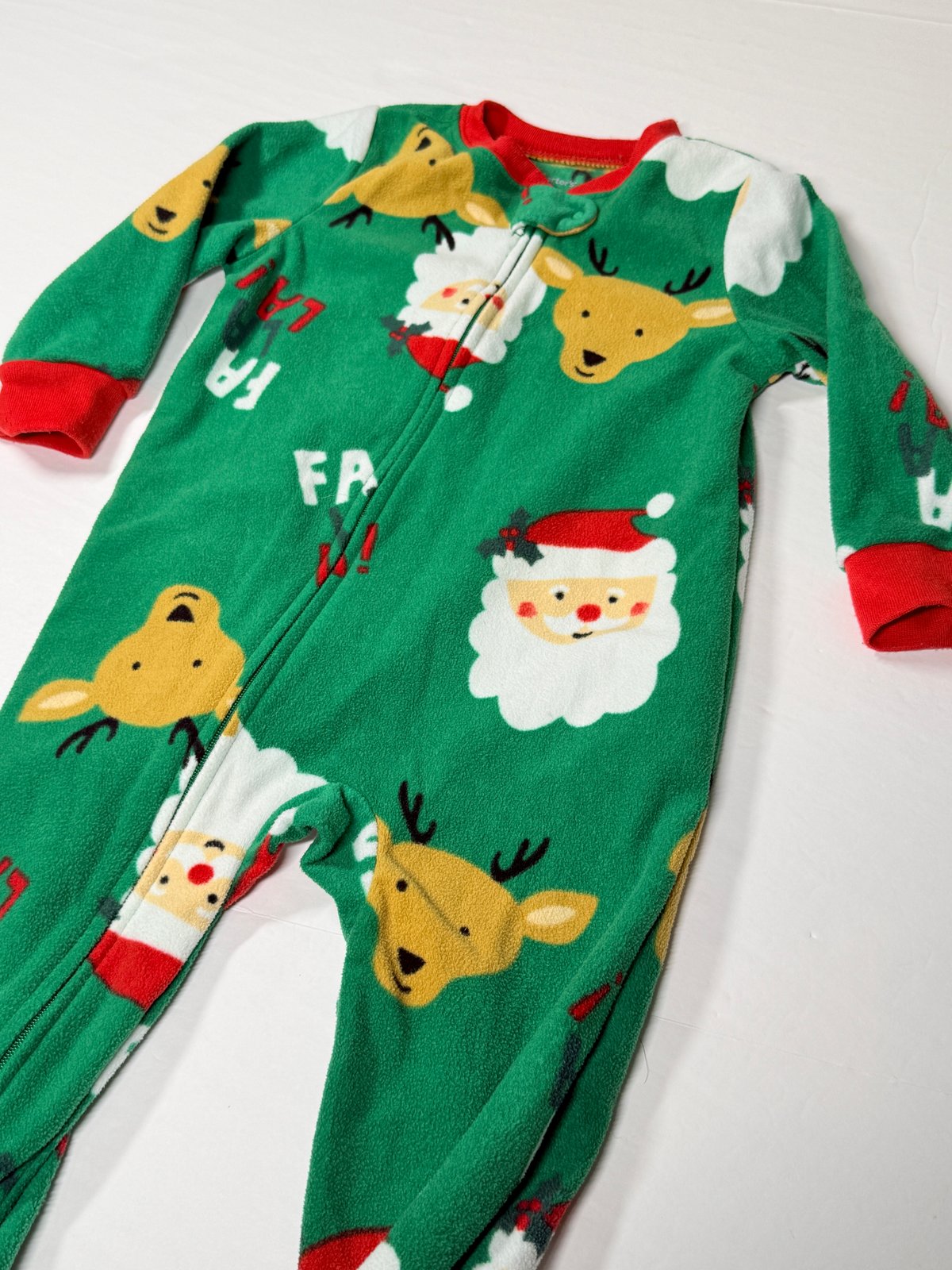 Carter's Santa Reindeer Fleece Sleeper 18M