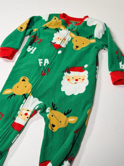 Carter's Santa Reindeer Fleece Sleeper 18M