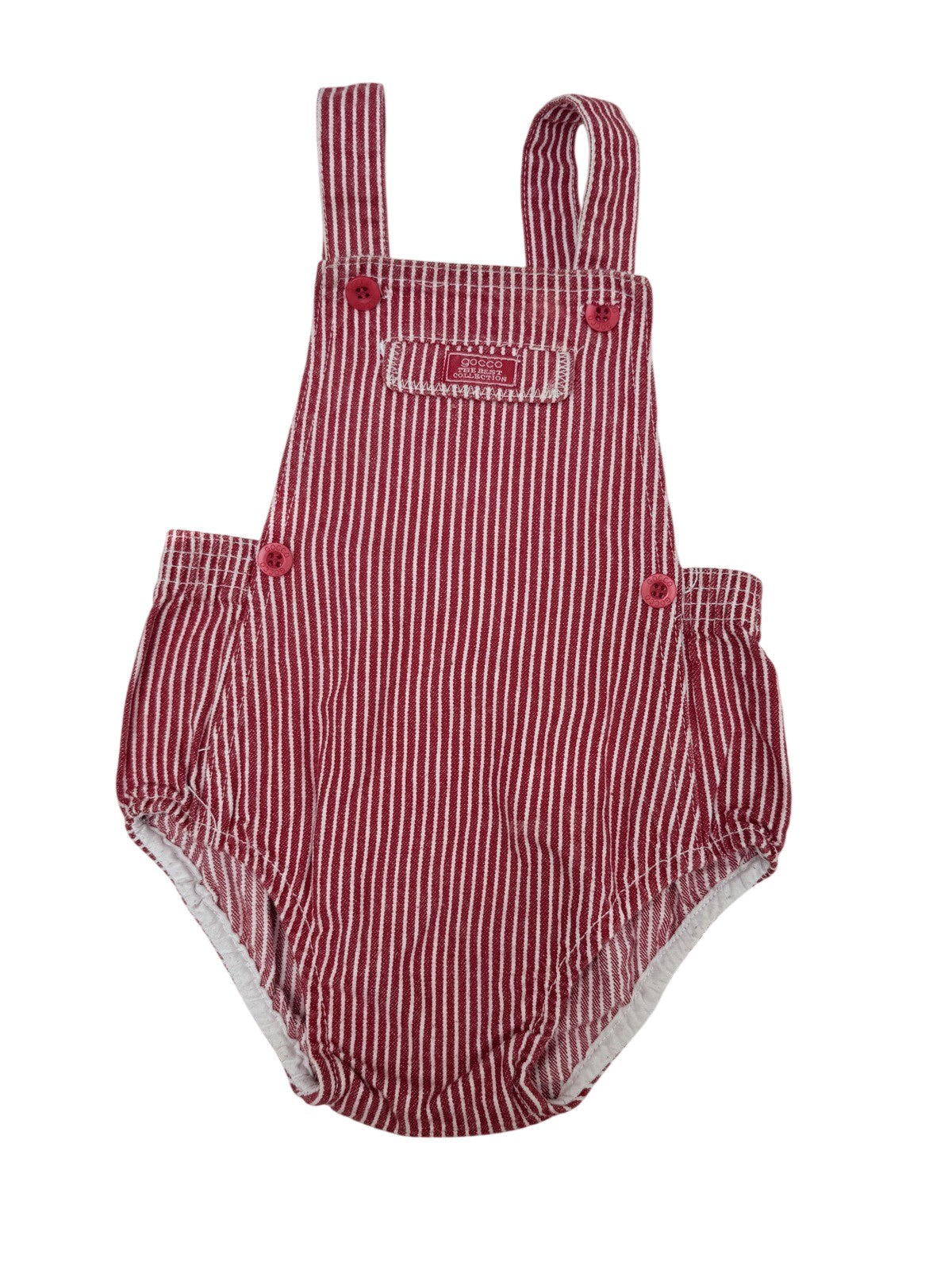Gocco Red Stripe Romper 9 12m