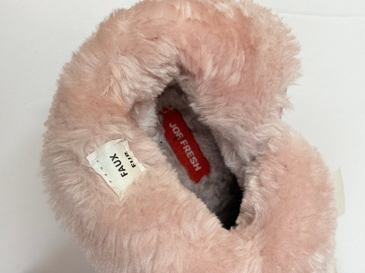 Joe Fresh Pink Faux Fur Lined Boots