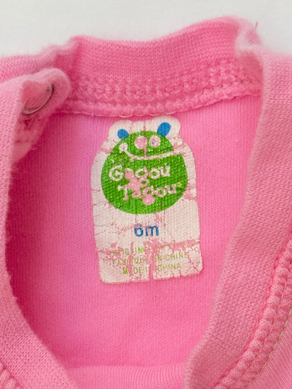 Gagou Tagou Pink Bird Top 0M