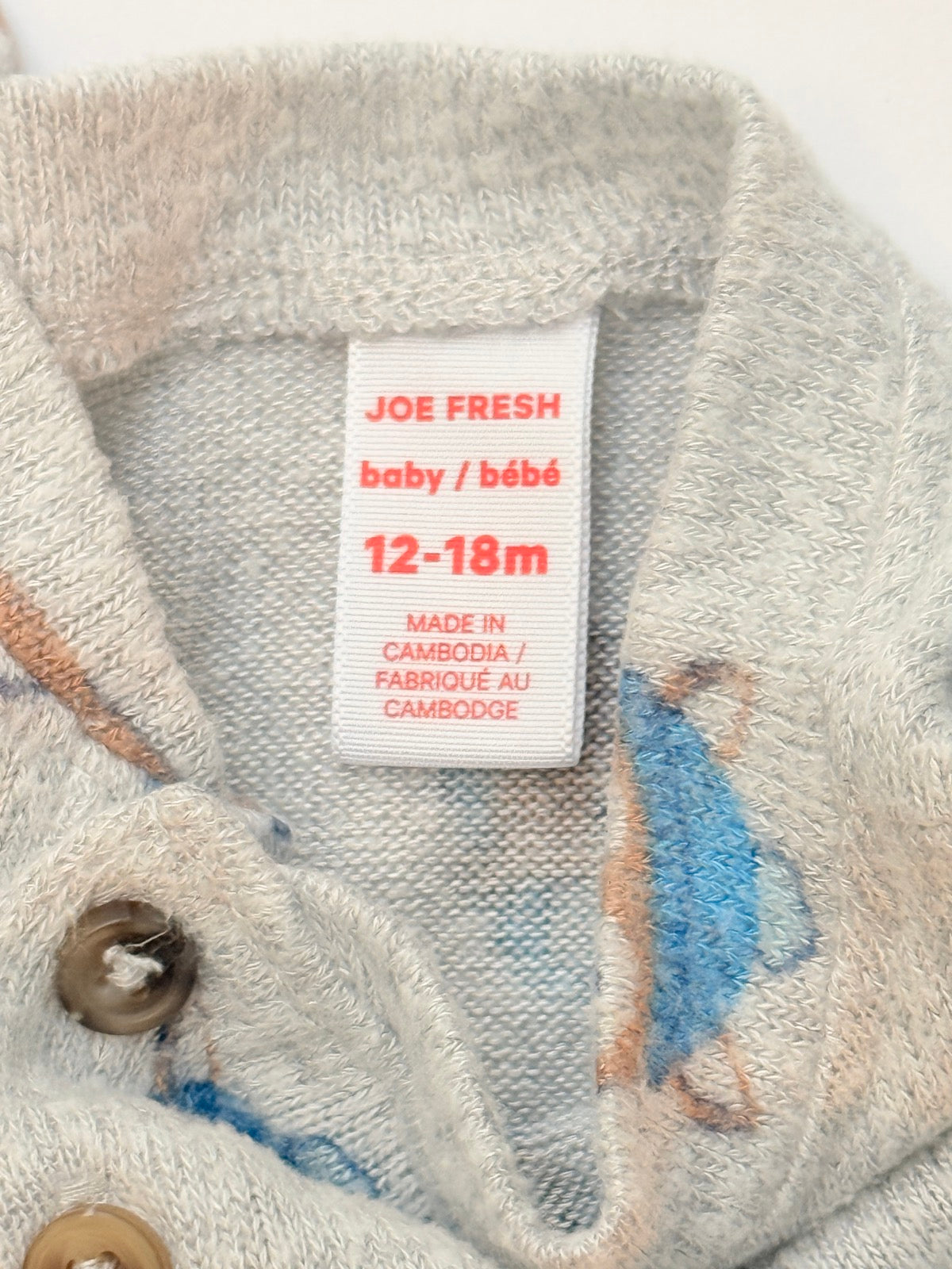 Joe Fresh Animal Print Romper 12-18M