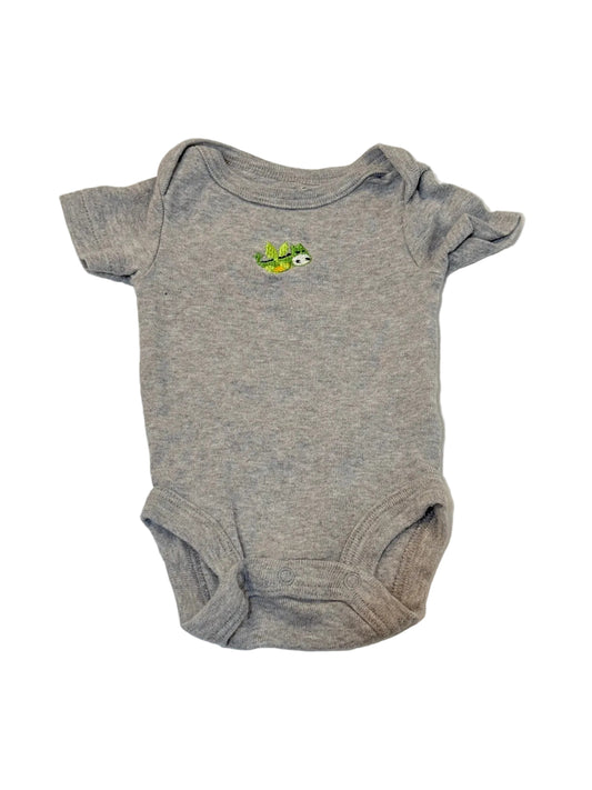 Babies R Us Gray Dinosaur Bodysuit Newborn