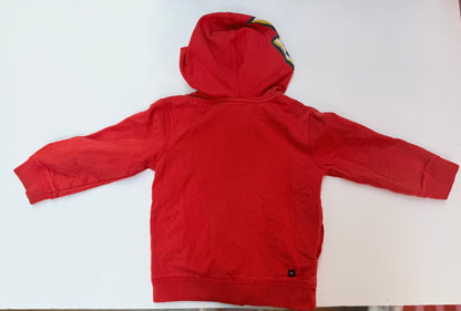 Tea Collection Lightning Bolt Red Zip Hoodie 3T