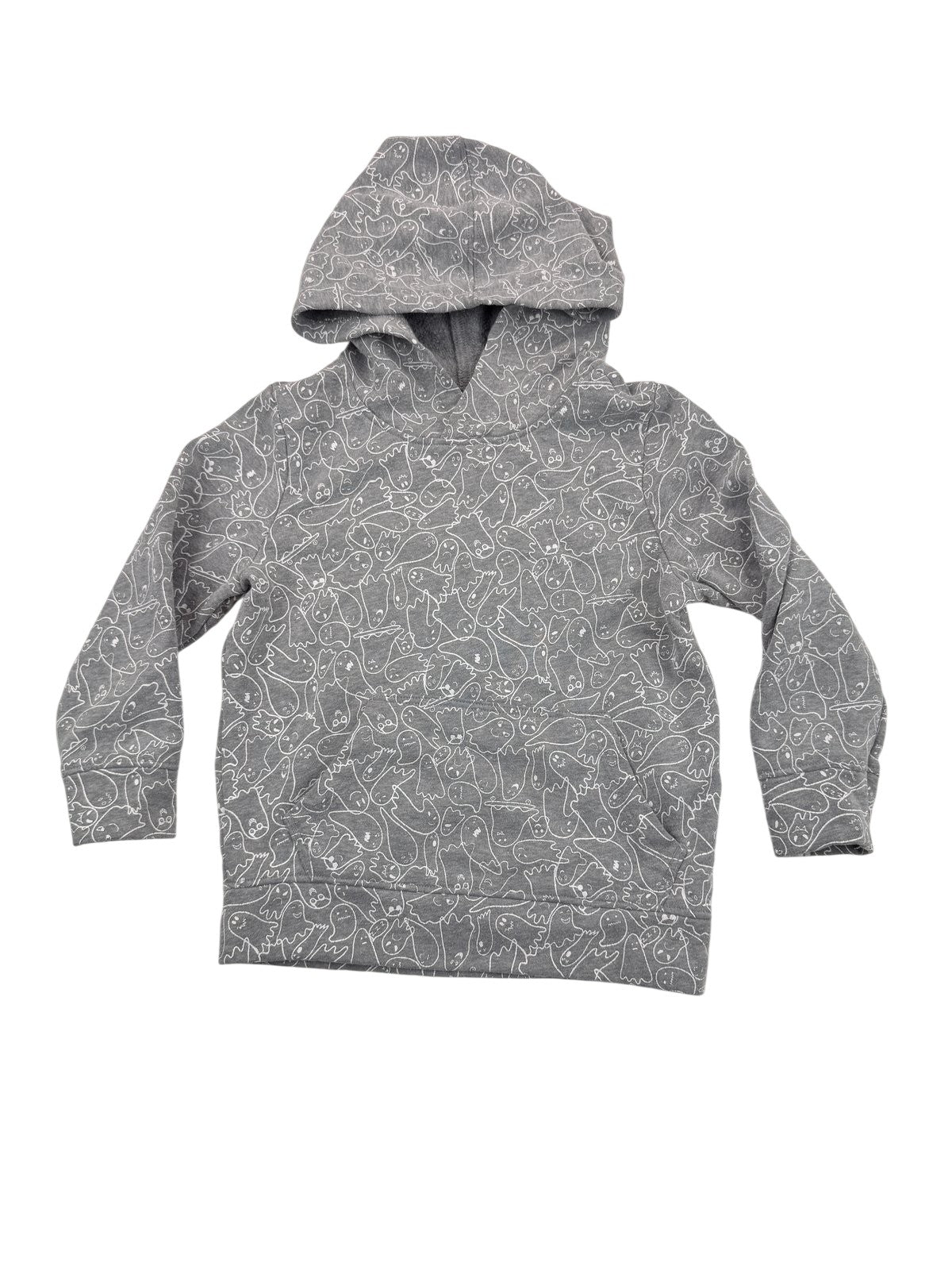 Old Navy Gray Ghost Print Hoodie 3T