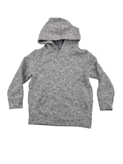 Old Navy Gray Ghost Print Hoodie 3T