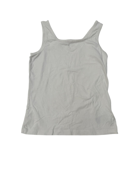 Old Navy White Ribbed Tank Top 10-12