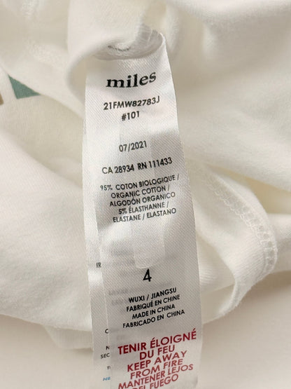 miles the label Pin Pals White T-Shirt 4Y