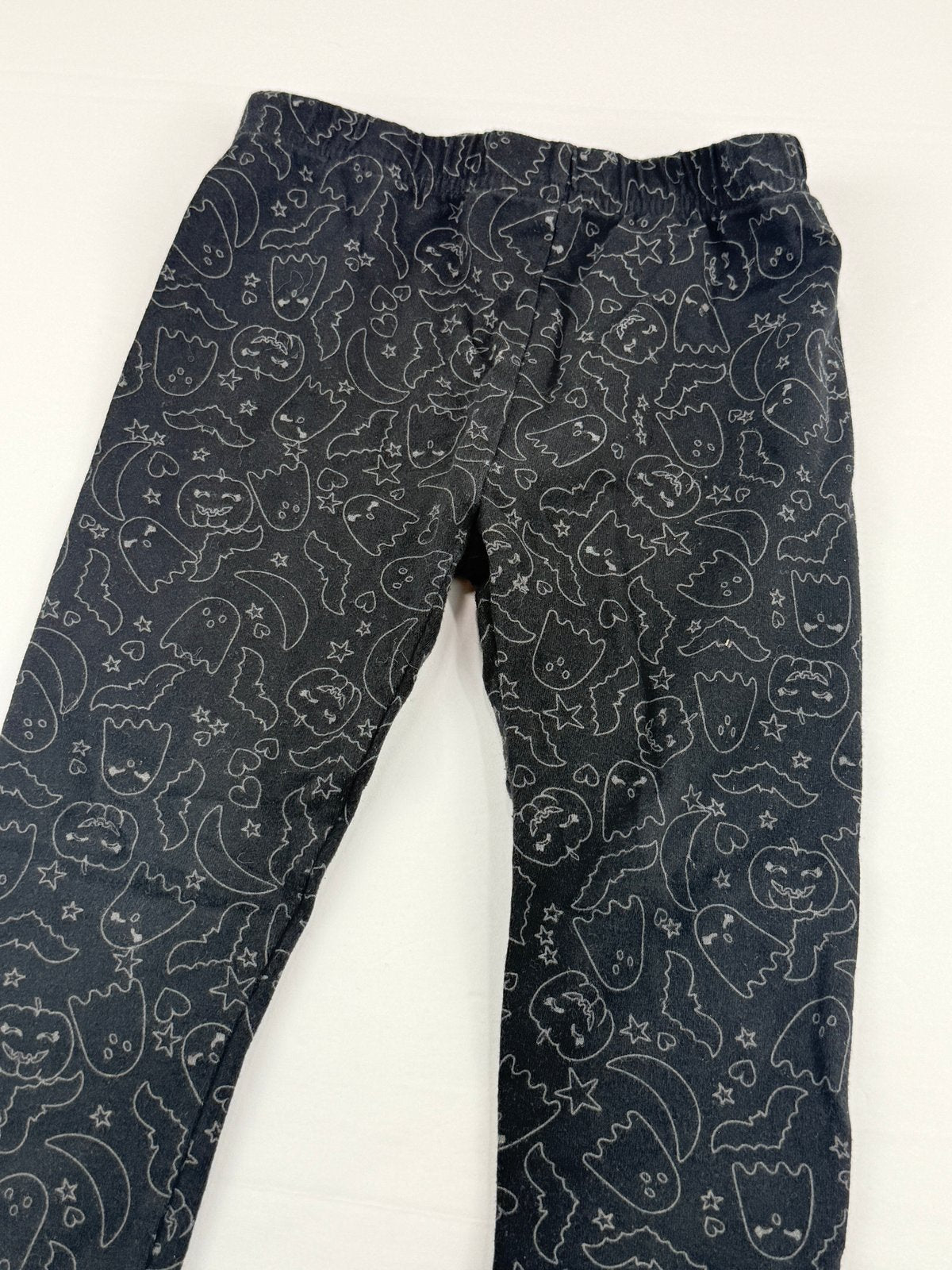 George Halloween Black Leggings Size 4-5