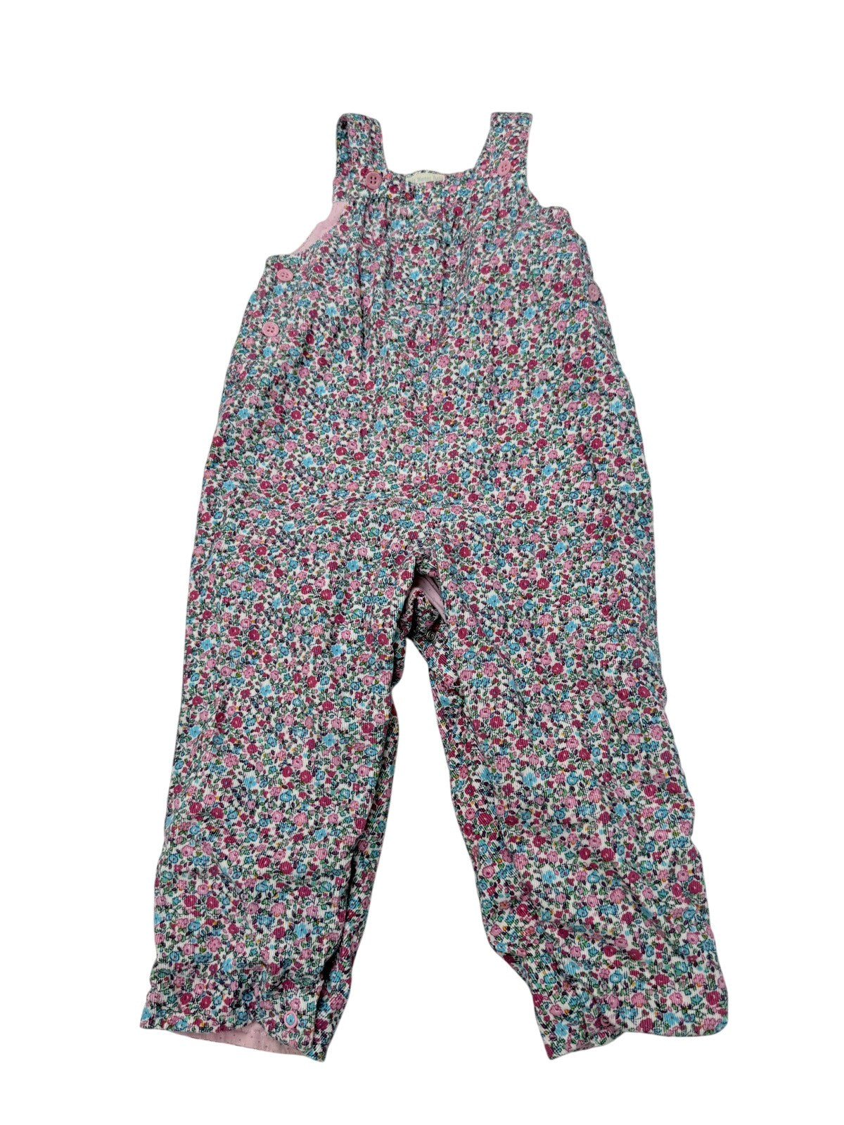 JoJo Maman Bébé Floral Corduroy Overalls 18-24M