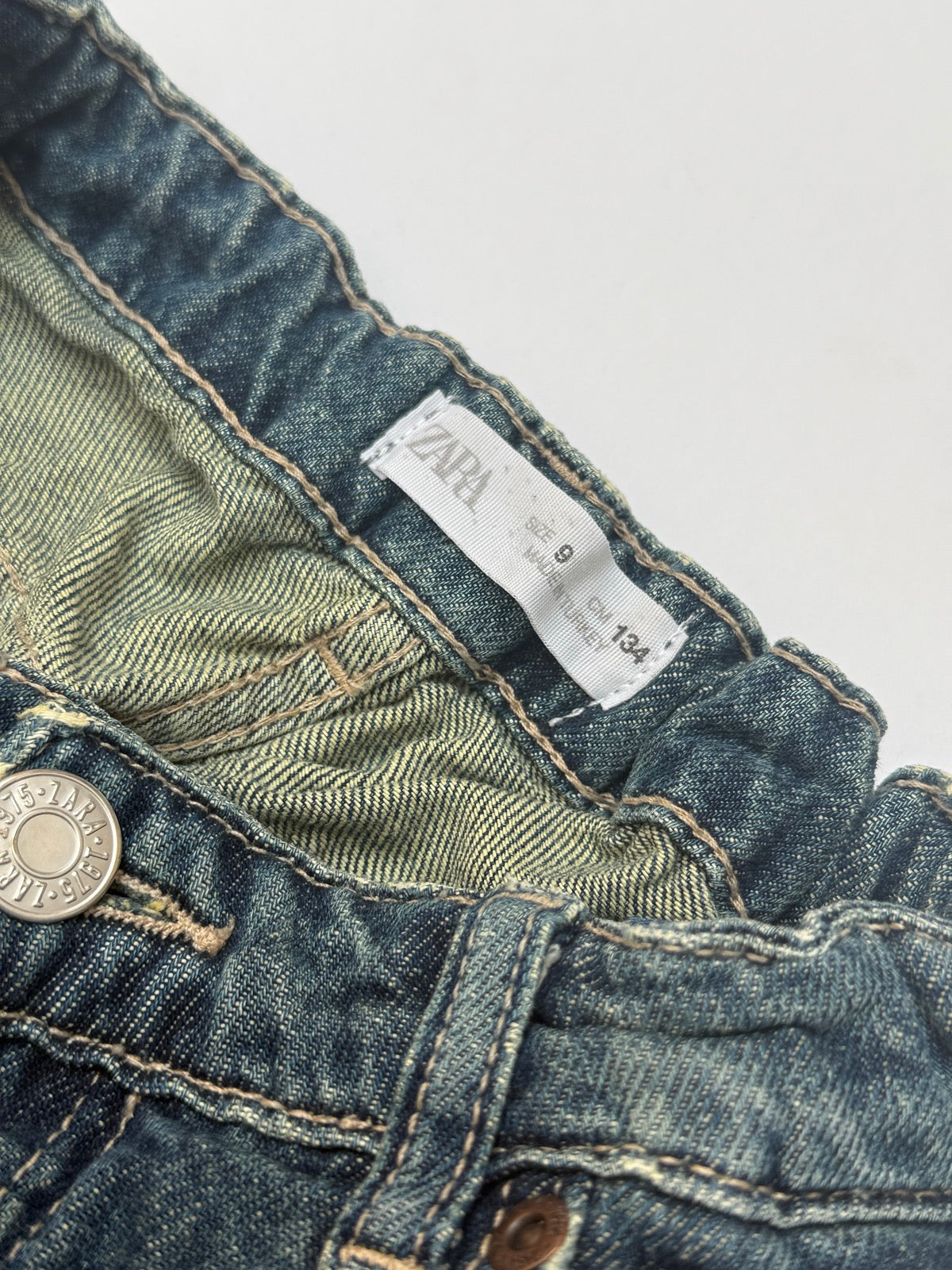 Zara Kids Blue Denim Jogger Jeans Size 9