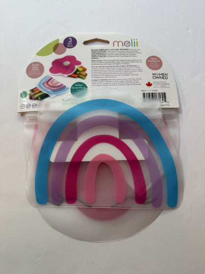 Melii Reusable Snack Bags with Zip Closure 3-Pack