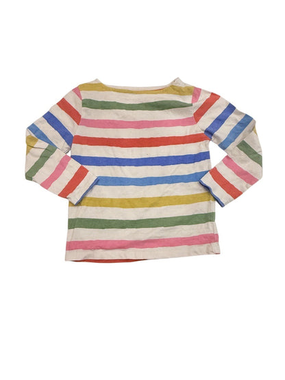 Boden Rainbow Stripe Shirt Size 5-6Y