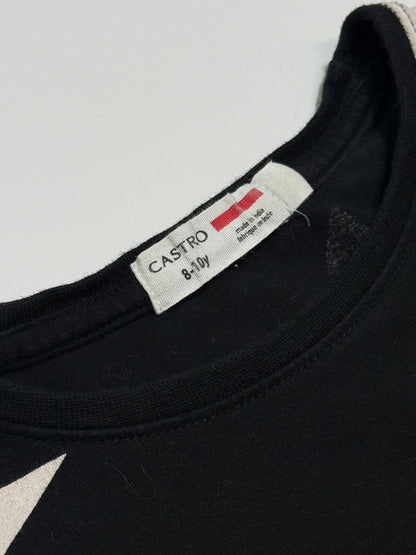 Castro Black Star Print Dress Size 8-10