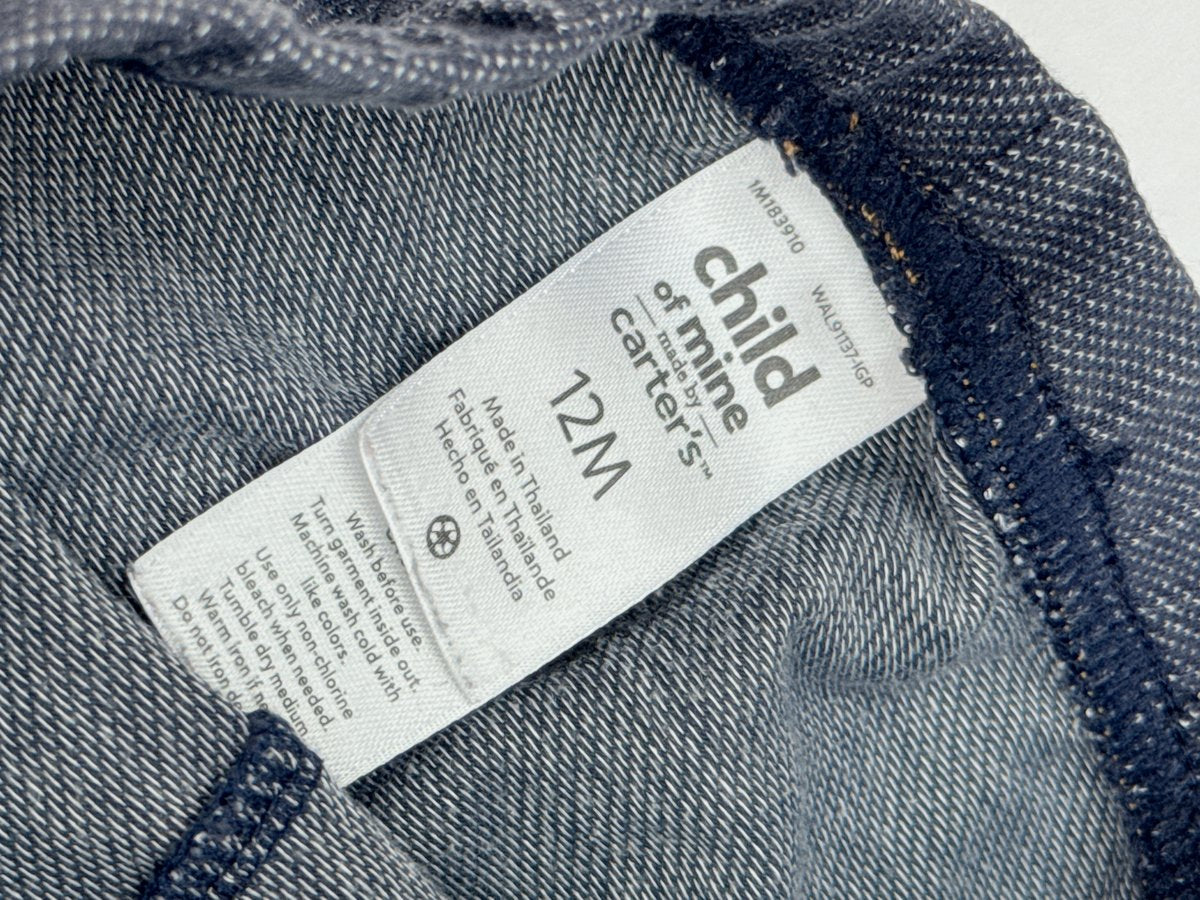Child of Mine Denim-Look Leggings 12M