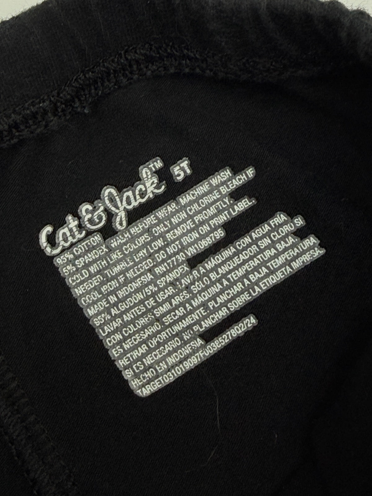 Cat & Jack Black Leggings 5T