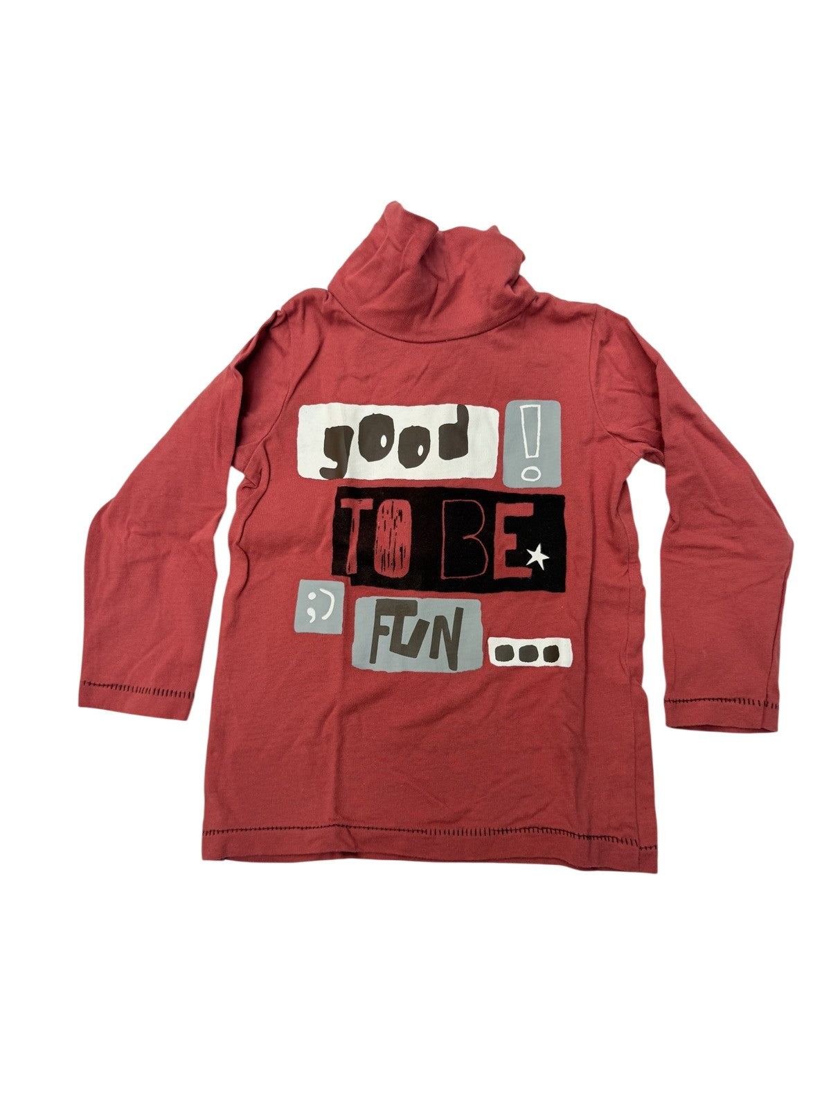 Tex Turtleneck Graphic Long Sleeve Top 23M