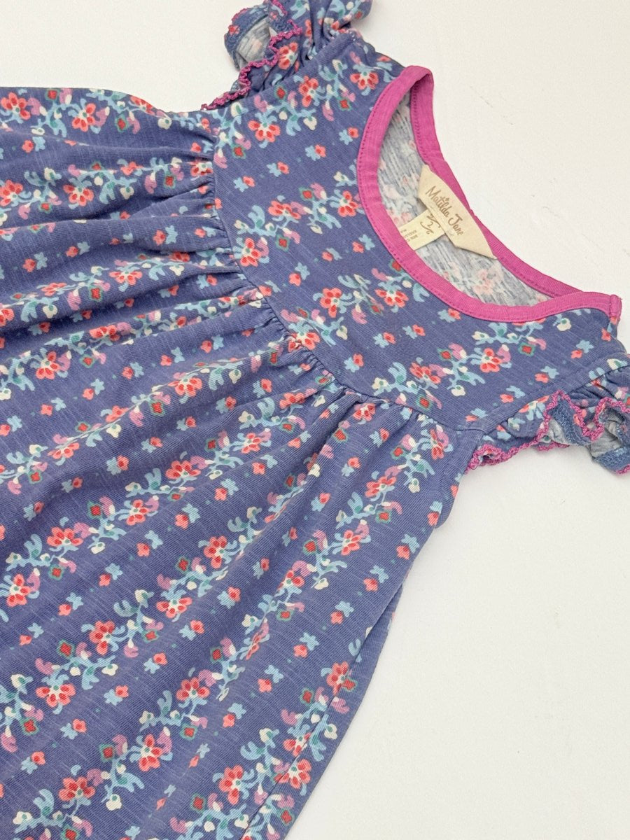 Matilda Jane Blue Floral Flutter Sleeve Dress