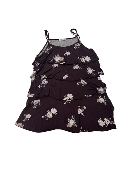 Bearsland Floral Tiered Ruffle Maternity Dress Size L