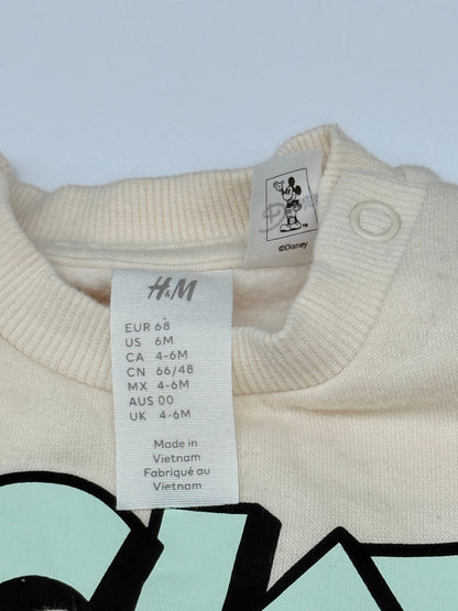 Fits Big H&M Mickey Mouse Sweatshirt Jogger Set 6-9M