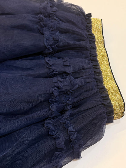 Mini Boden Navy Tulle Ruffle Skirt 4-5Y