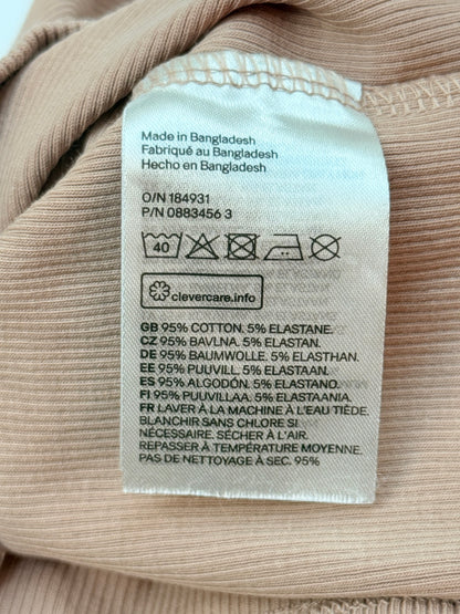 H&M Ribbed Henley Long Sleeve Top 9-12M