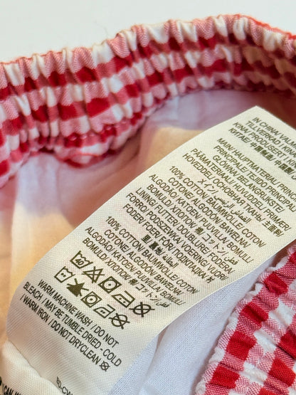 Boden Gingham Colorblock Ruffle Shorts 3Y