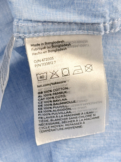 H&M Light Blue Short Sleeve Shirt Size 4-5Y