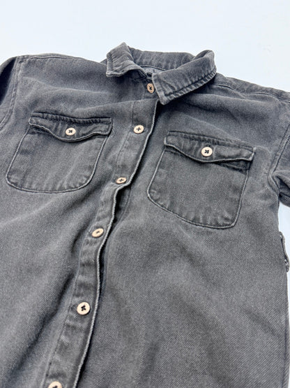 Zara Denim Button-Front Shirt Dress 2-3Y