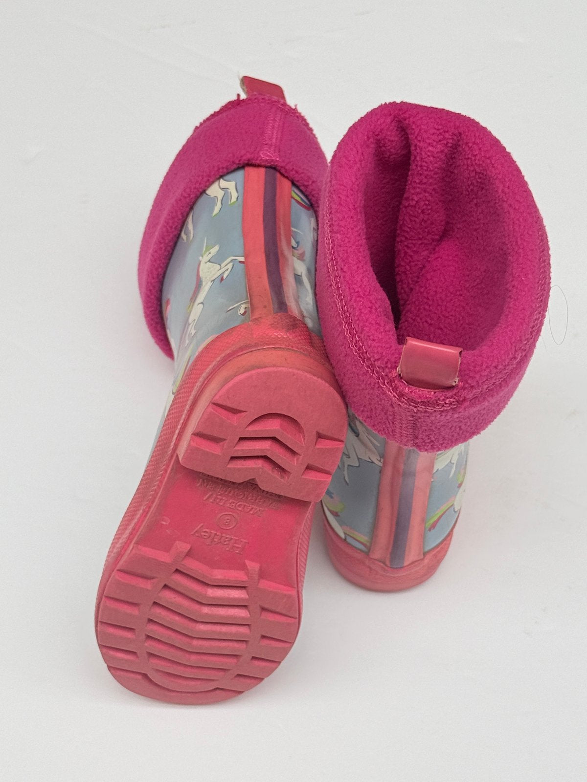 Hatley Unicorn With Fleece-Liner Rain Boots Size 8