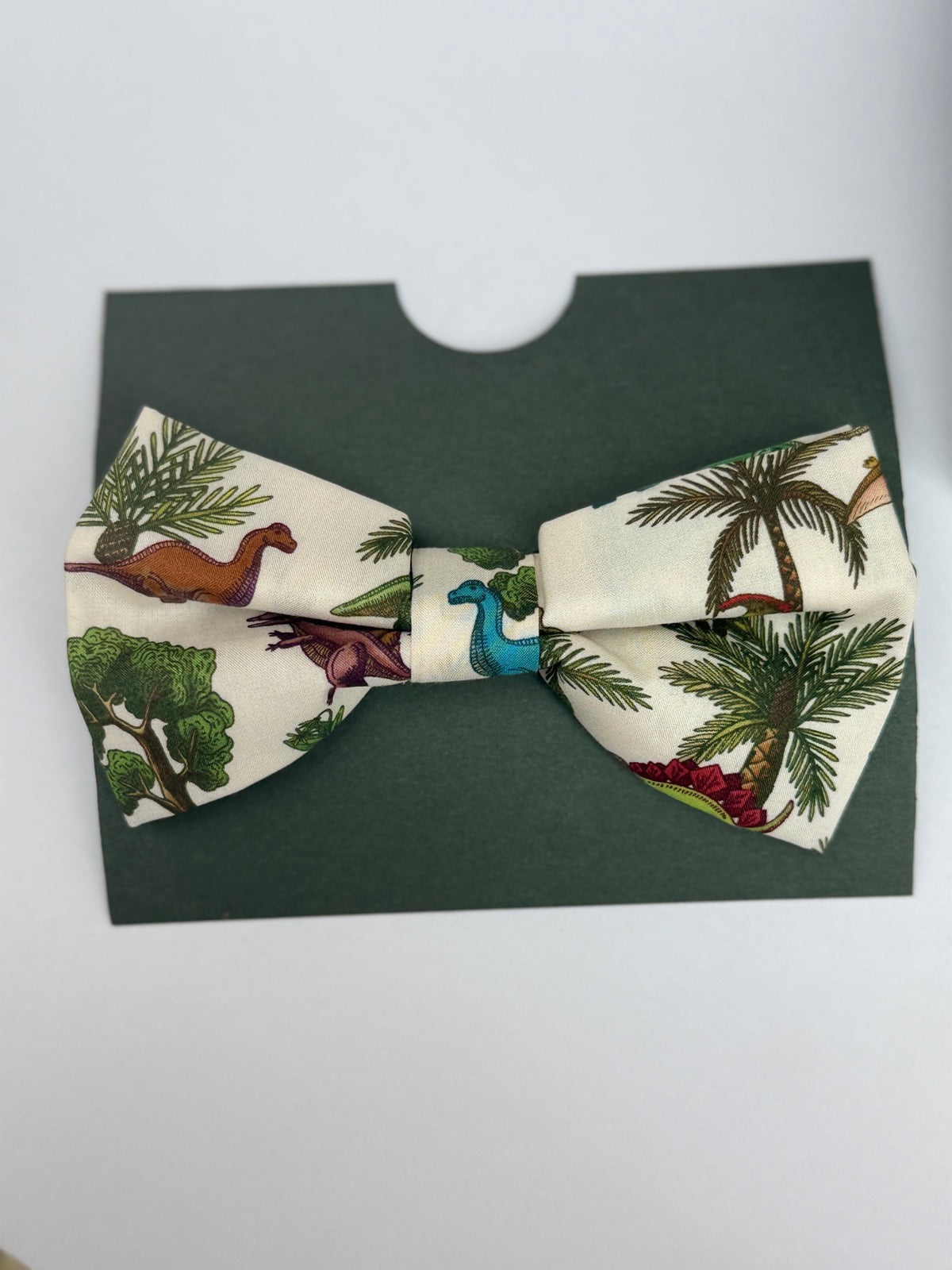 Belfast Bow Company Dinosaur Palm Tree Bow Tie