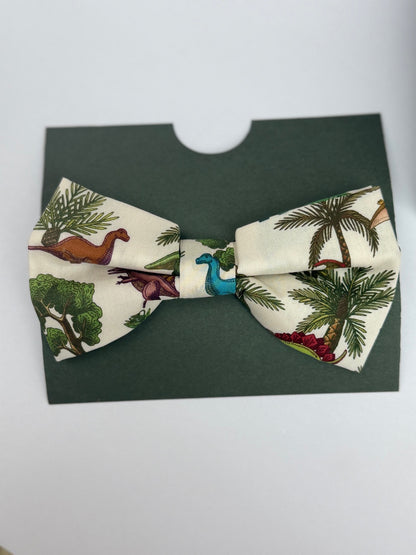 Belfast Bow Company Dinosaur Palm Tree Bow Tie