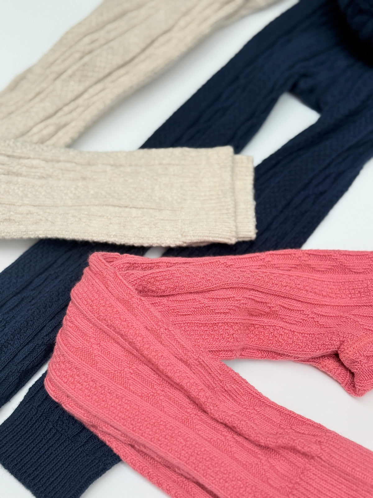 Mini Boden Cable Knit Tights 3-Pack 3-4T