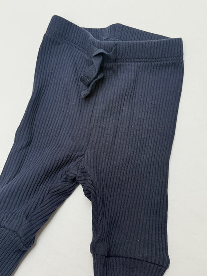 Baby Gap Navy Ribbed Leggings 7
