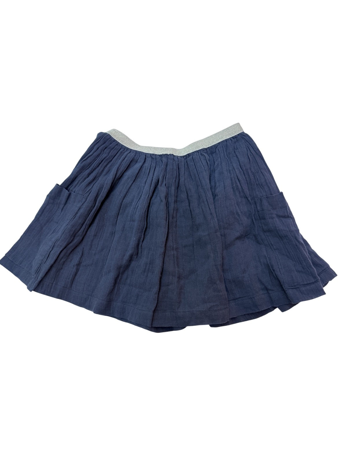 Dex Navy Cotton Gauze Skirt Size S 10Y+