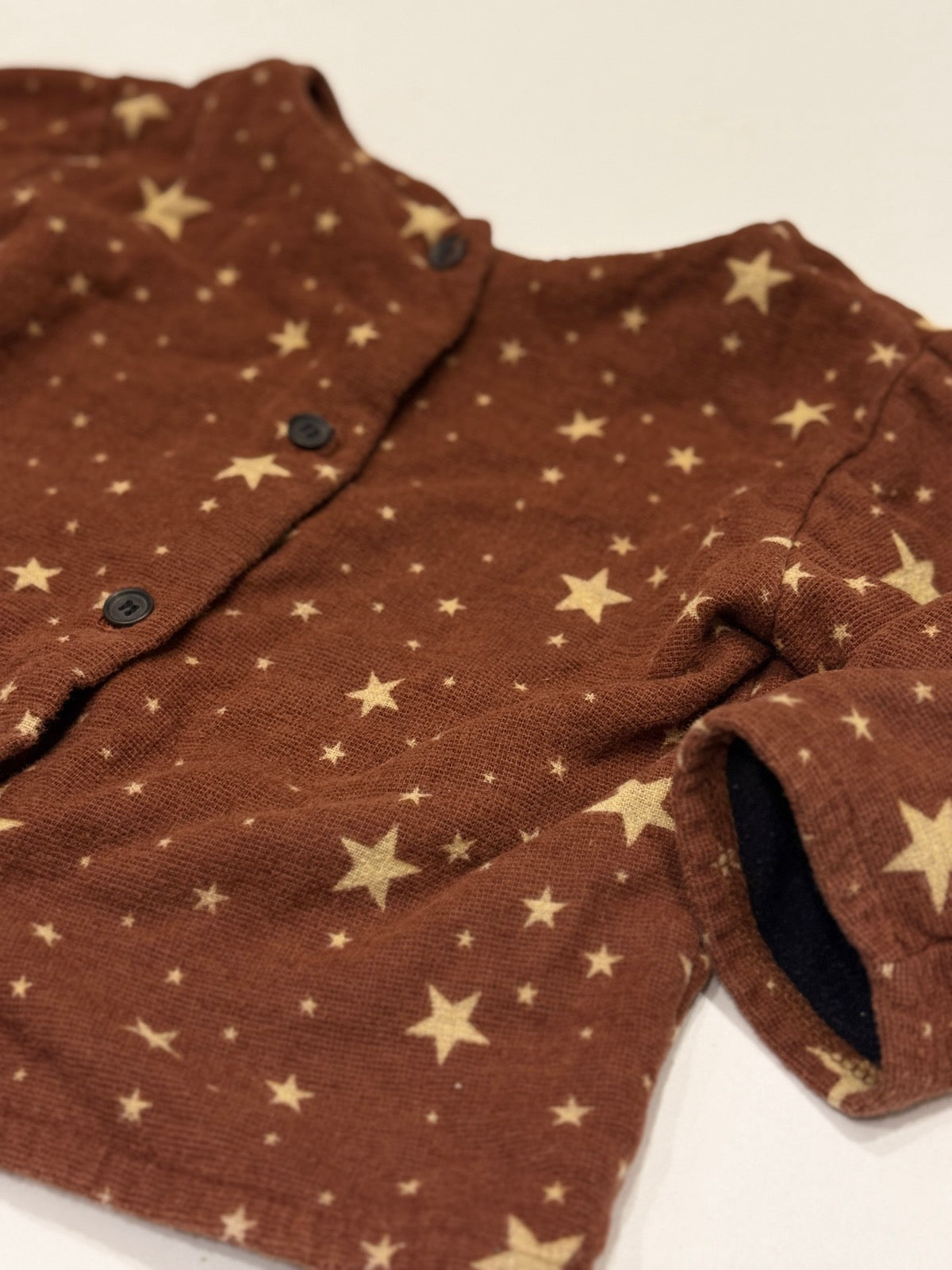Lilliamo Star Print Fleece Lined Top 12-18m