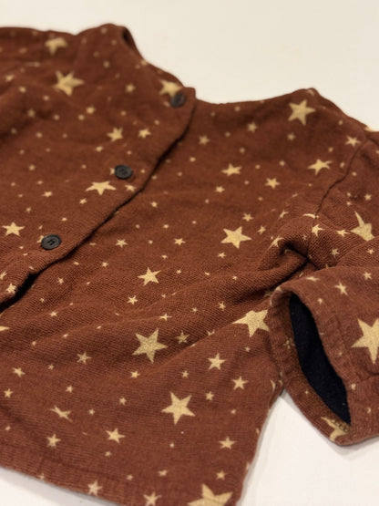 Lilliamo Star Print Fleece Lined Top 12-18m