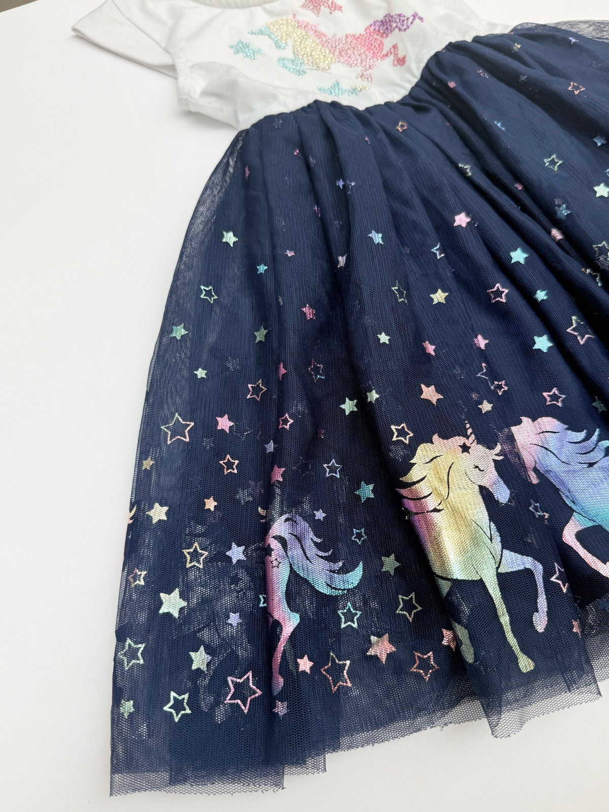Zunie Unicorn Tulle Dress Girls Size 5