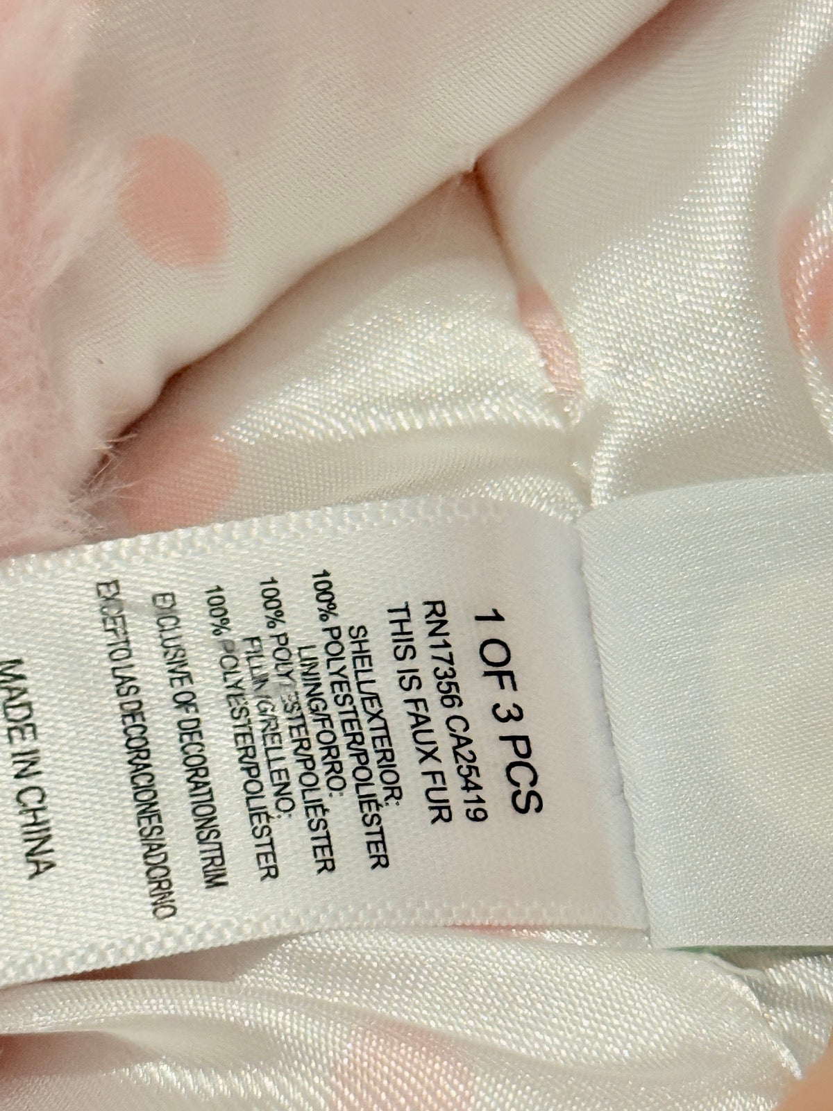 Little Me Pink Faux Fur Hooded Coat 3T
