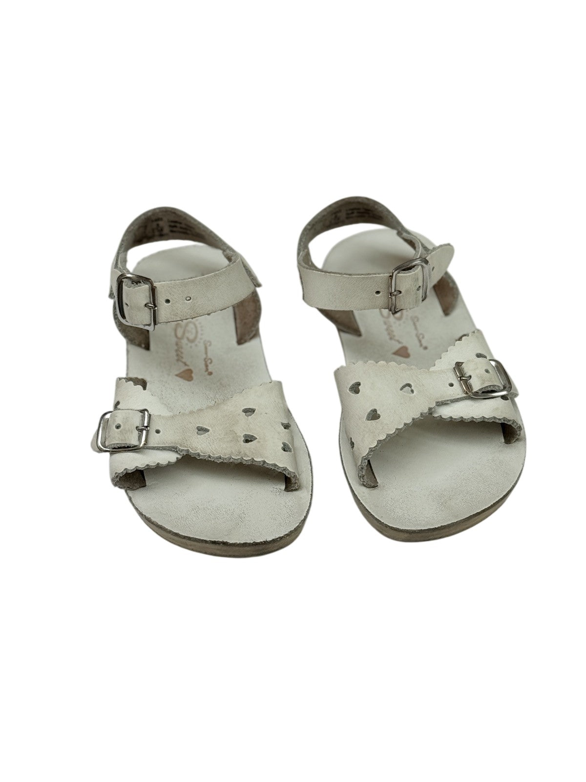 Salt Water Sandals Sun-San Sweetheart White Size 8