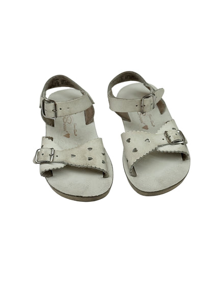 Salt Water Sandals Sun-San Sweetheart White Size 8
