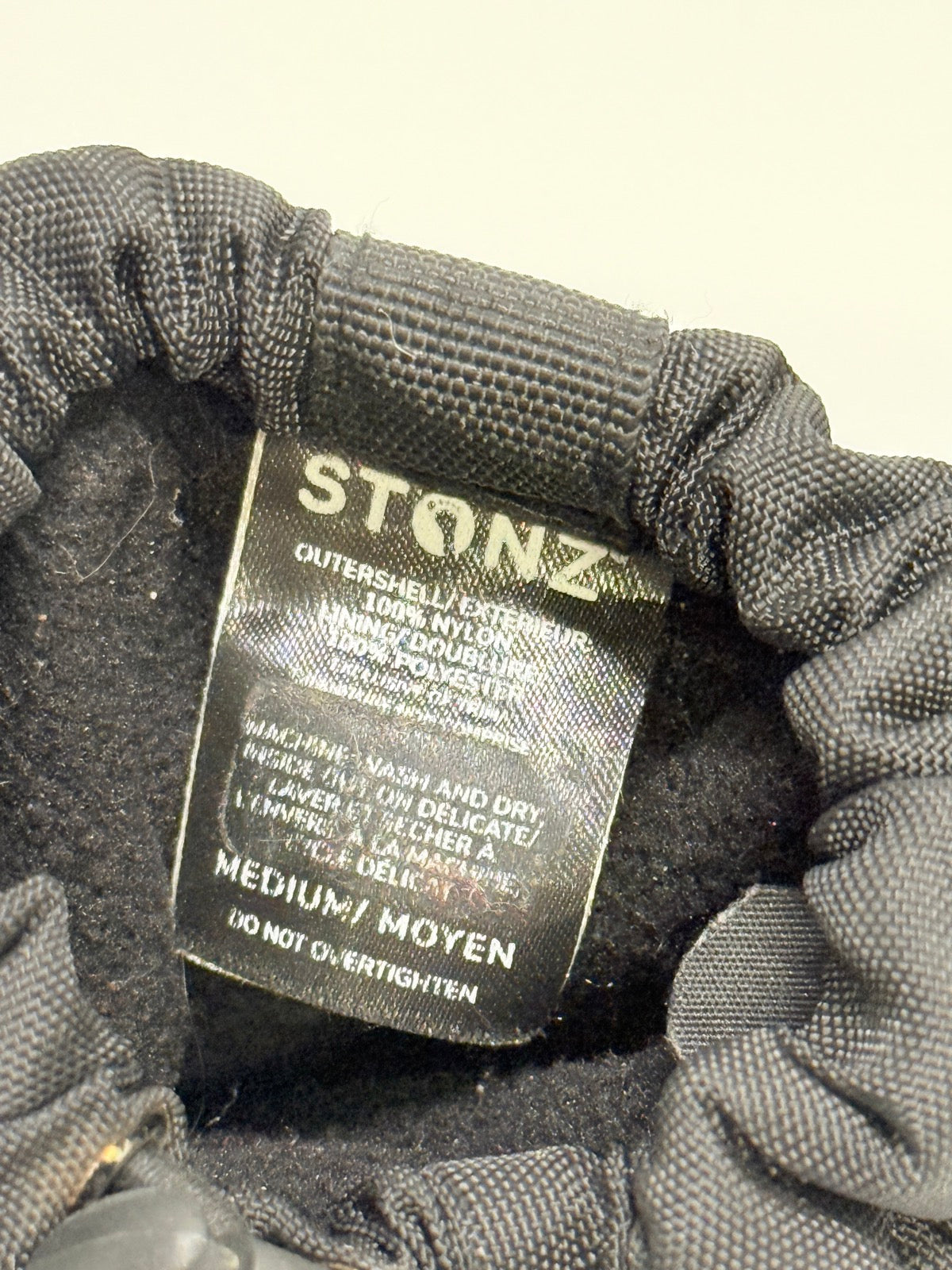 Stonz Black Winter Baby Booties Medium -max 12.5 cm